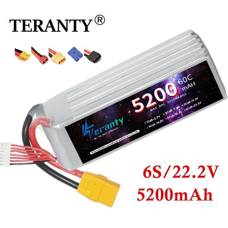 Hobby Zone Rc - TERANTY 6S 5200mAh Lipo Battery 22.2V