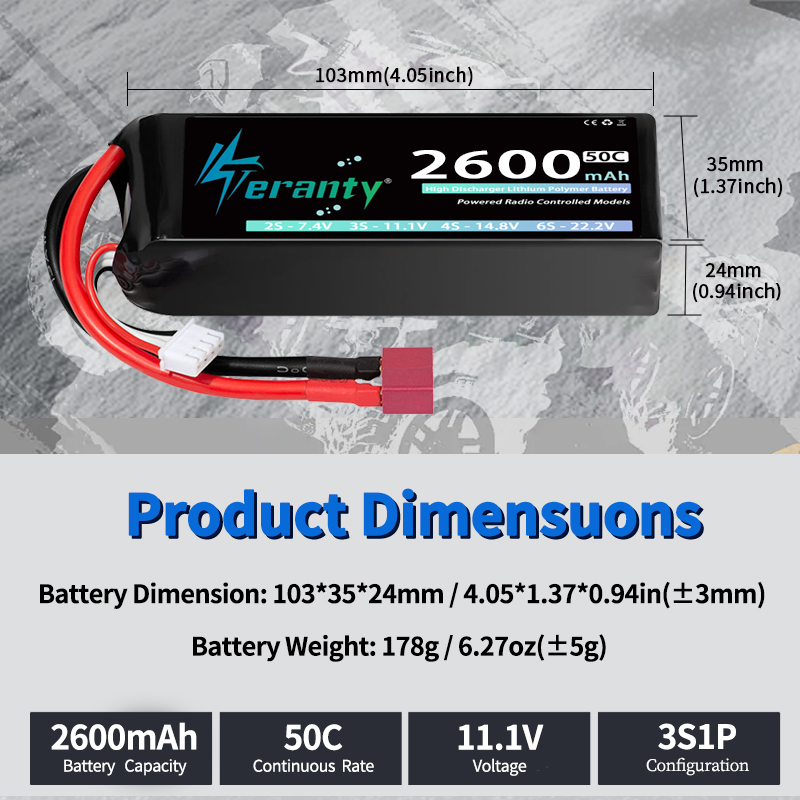 TERANTY 3S 2200/2400/2600mAh L - огляд і ціна Hobby Zone Rc