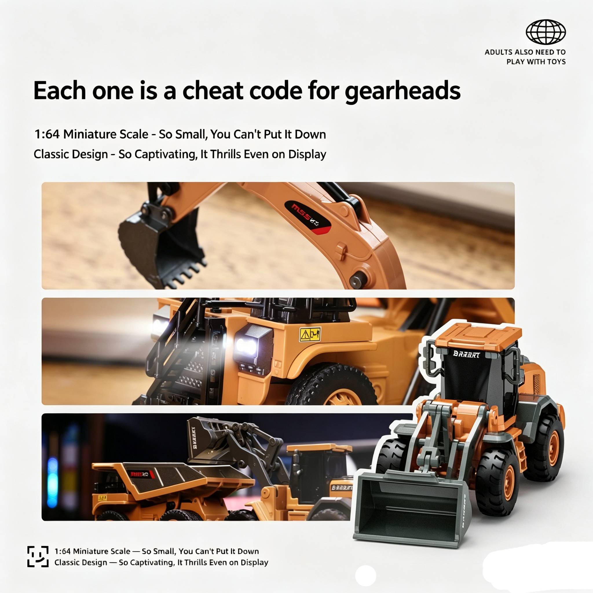 1/64 Mini Remote Controlled Bu - огляд і ціна Rc Hobby Excavator