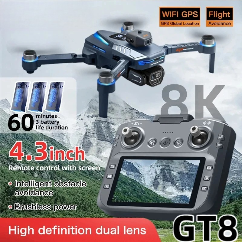Original GT8 Drone 8K Professi - огляд і ціна Rc Hobby China