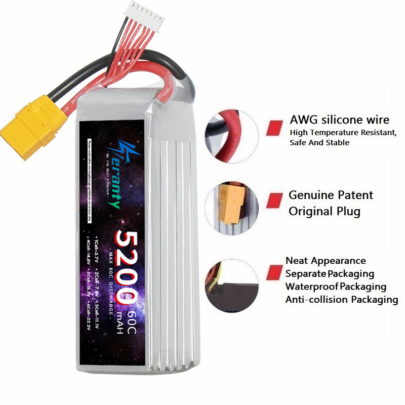TERANTY 6S 5200mAh Lipo Batter - огляд і ціна Hobby Zone Rc