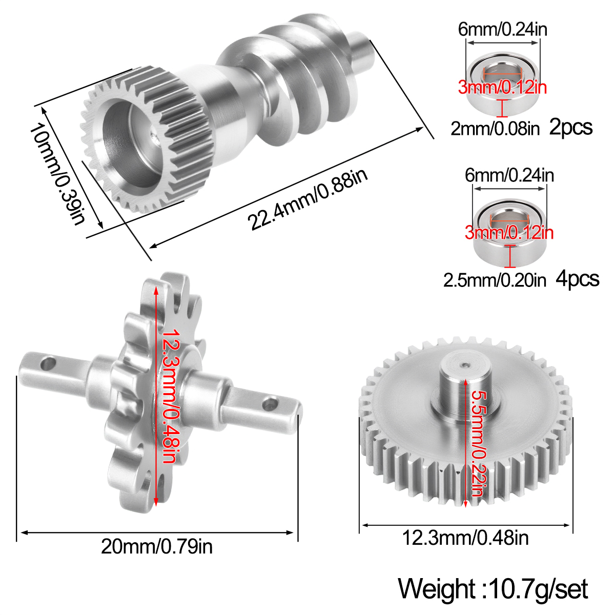Stainless Steel Gearbox Gear S - огляд і ціна Hobby Zone Rc