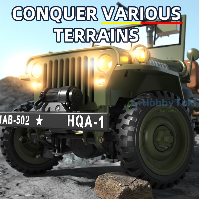 1/14 US 2.4G 4WD RC Jeep Car M - огляд і ціна Rc Jeep Hobby